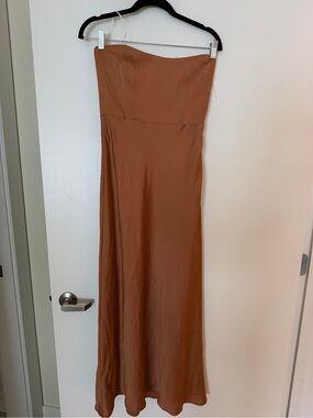 Park & Fifth Strapless Women’s Maxi Dress in Copper